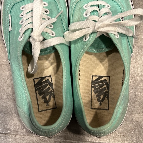 Vans Mint Green Sneakers - Women's 8 - Picture 7 of 9